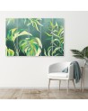 Modern five-panel Canvas painting - Monstera leaves | FEEBY