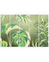 Five-piece canvas print - Monstera leaves | FEEBY