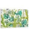 Multipart canvas print for living room - Monstera leaves | FEEBY