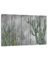 Five-piece canvas painting - Large desert cactus | FEEBY