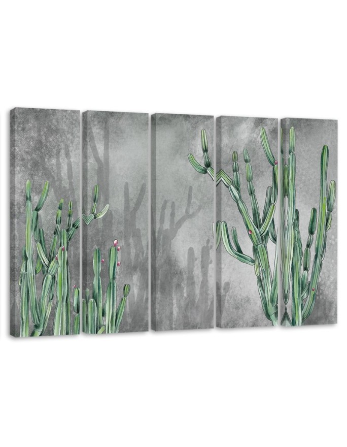 Multipart canvas print - Large desert cactus | FEEBY