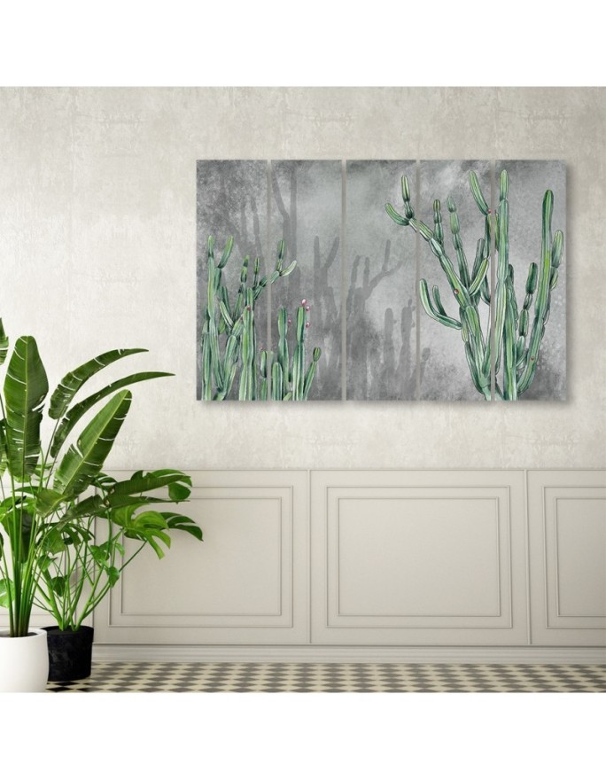 Multipart canvas print - Large desert cactus | FEEBY