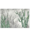 Five-piece canvas painting - Large desert cactus | FEEBY