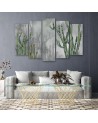 Five part canvas painting - Large desert cactus | FEEBY