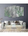 Five-part painting for living room - Large desert cactus | FEEBY