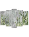 Modern multi-part painting - Large desert cactus | FEEBY