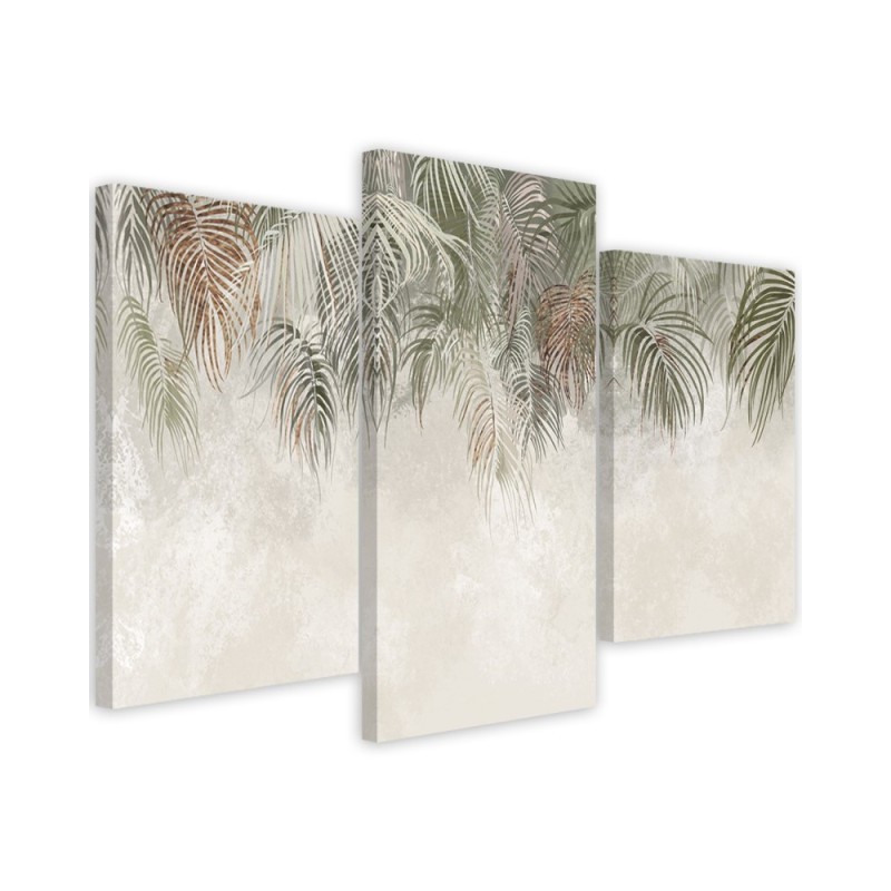Modern painting for living room - Palm leaves | FEEBY