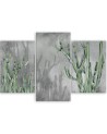 Triptych modern painting - Large desert cactus | FEEBY