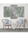 Triptych modern painting - Large desert cactus | FEEBY