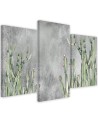 Wall painting for bedroom 3-part - Large desert cactus | FEEBY