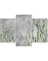 Wall painting for bedroom 3-part - Large desert cactus | FEEBY