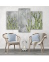Modern painting for office 3-part - Large desert cactus | FEEBY