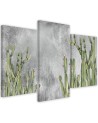 Printed living room triptych - Large desert cactus | FEEBY