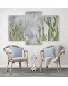 Printed living room triptych - Large desert cactus | FEEBY