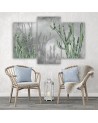 Study painting modern 3-part - Large desert cactus | FEEBY