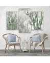 Canvas triptych Canvas print - Large desert cactus | FEEBY