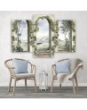 Modern painting for bedroom - Columns and arches with ivy | FEEBY