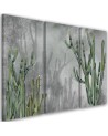 Study triptych painting - Large desert cactus | FEEBY