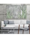 Three-part painting for bedroom - Large desert cactus | FEEBY