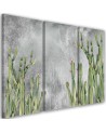 Three part canvas print for living room - Large desert cactus | FEEBY