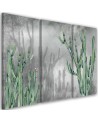 Three part canvas painting for bedroom - Large desert cactus | FEEBY