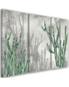 Three-part triptych painting - Large desert cactus | FEEBY
