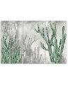 Three-part triptych painting - Large desert cactus | FEEBY
