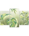 Three-part canvas print - Monstera leaves | FEEBY