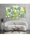 Wall art painting - Monstera leaves | FEEBY