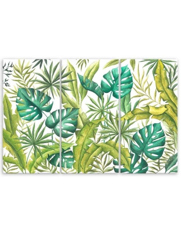 Canvas print painting - Monstera leaves | FEEBY
