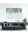 Canvas painting for wall five parts - Hanging palm leaves | FEEBY