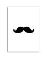 Canvas prints for modern living room - Moustache | FEEBY