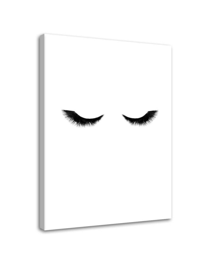 Canvas print Long eyelashes
