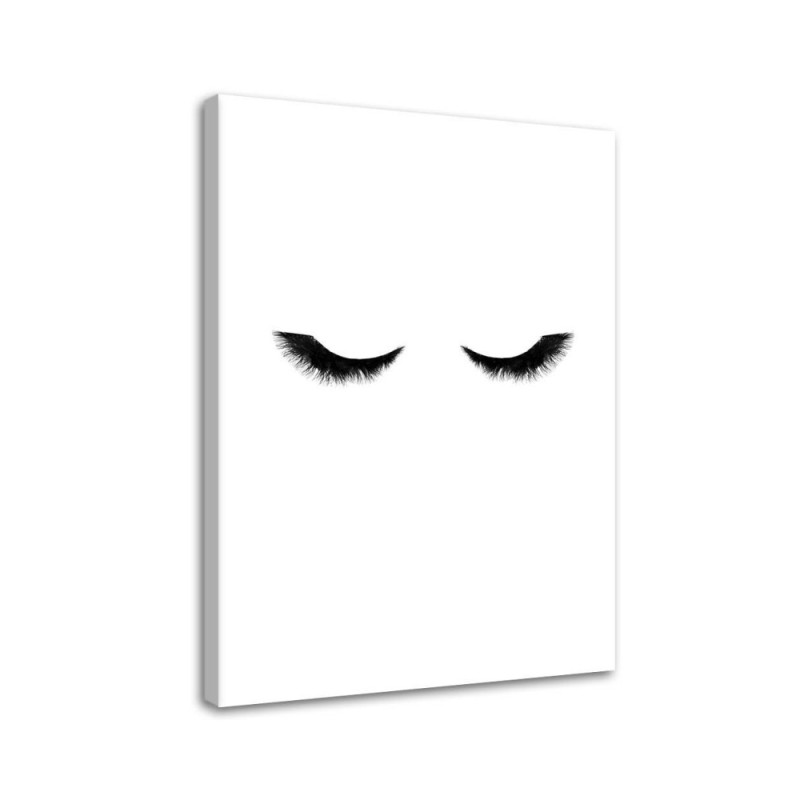 Modern wall art painting - Long eyelashes | FEEBY