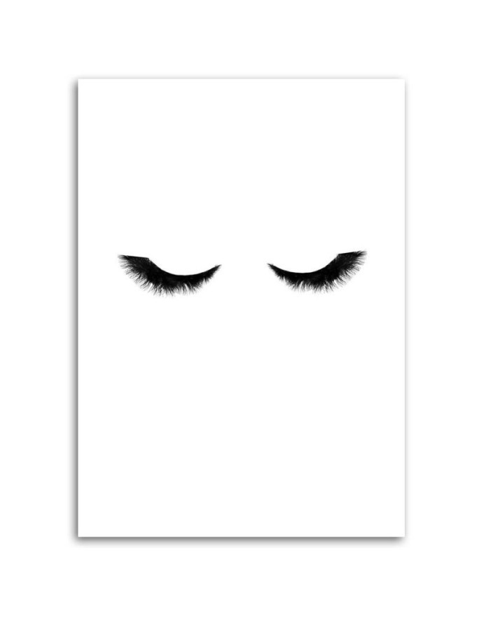 Modern wall art painting - Long eyelashes | FEEBY
