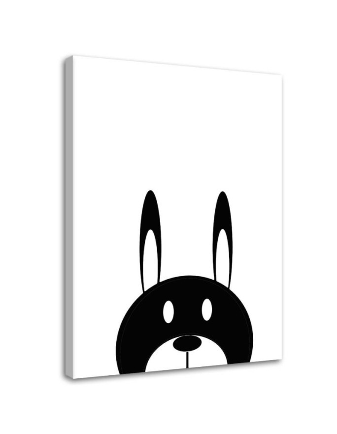 Children's room print Canvas prints - Contrasting hare | FEEBY