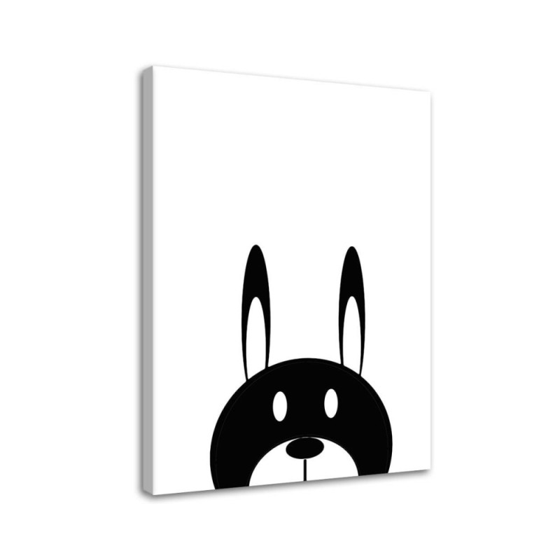 Children's room print Canvas prints - Contrasting hare | FEEBY