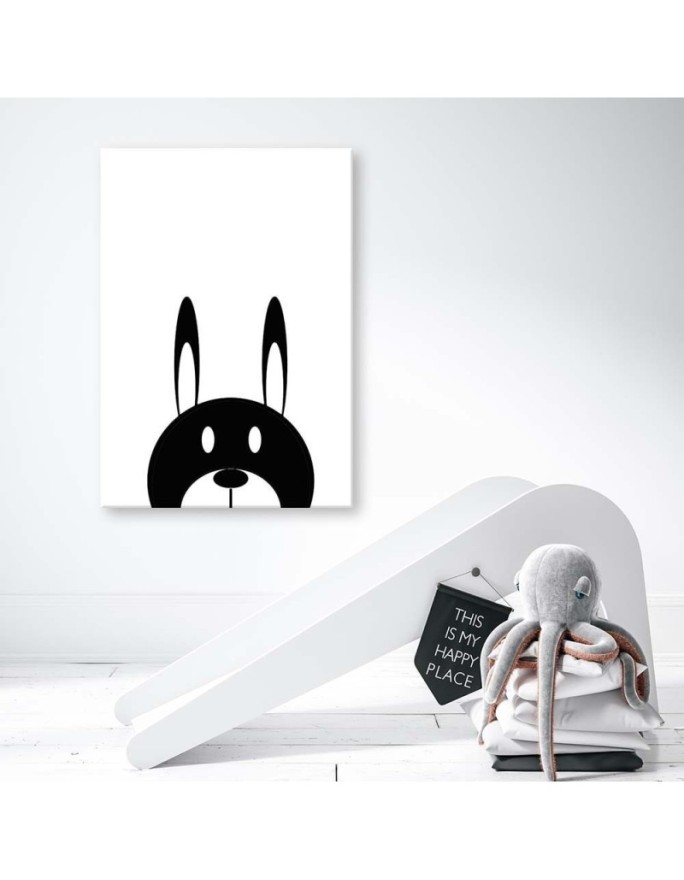 Children's room print Canvas prints - Contrasting hare | FEEBY