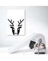Canvas prints for a child's room print - Contrasting deer | FEEBY