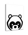 Kids room canvas print - Contrasting panda | FEEBY