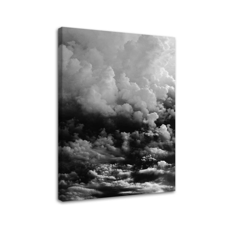 Canvas prints for living room canvas print - Black clouds | FEEBY