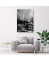 Canvas prints for living room canvas print - Black clouds | FEEBY