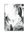 Wall art painting for living room - Black and white abstraction | FEEBY