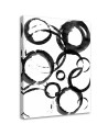 Wall Canvas painting for living room print - Abstract circles | FEEBY
