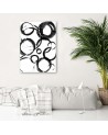 Wall Canvas painting for living room print - Abstract circles | FEEBY