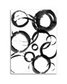 Wall Canvas painting for living room print - Abstract circles | FEEBY
