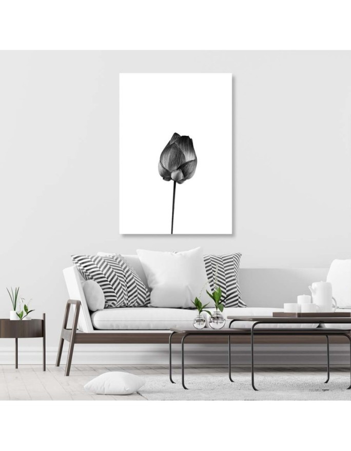 Canvas Painting for living room modern - Black flower | FEEBY