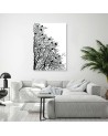 Canvas print B&W - Birds on branches | FEEBY