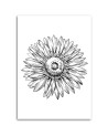 Print Canvas prints for bedroom - Flower sketch | FEEBY