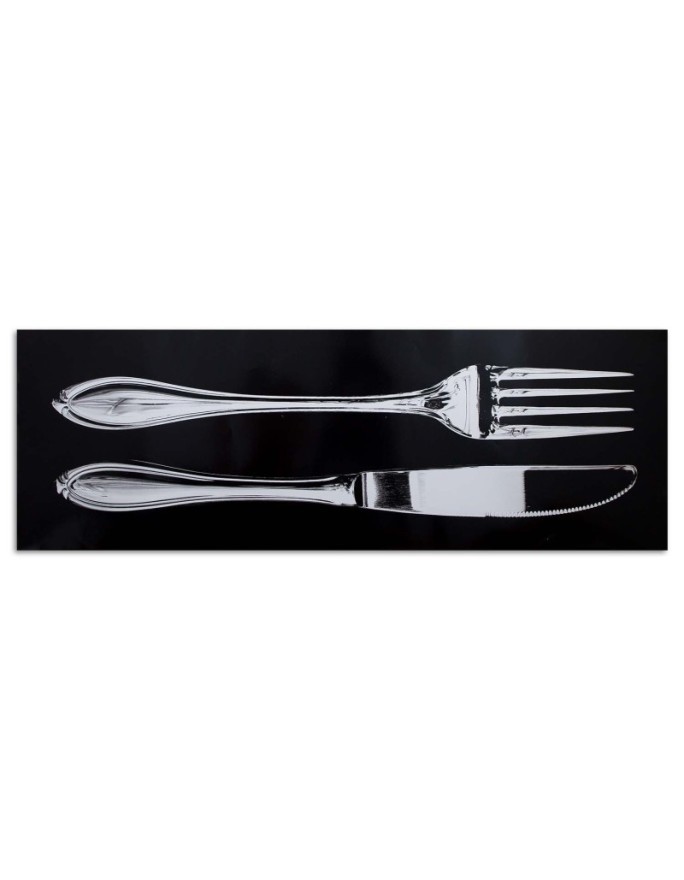 Printed Canvas prints for the kitchen - Knife and fork | FEEBY